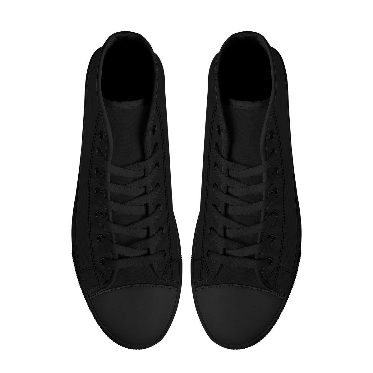 FWS Lucky High-Top Canvas Shoes With Customized Tongue - Black