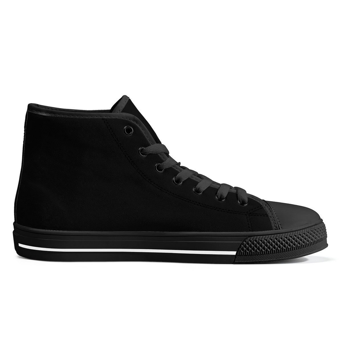 FWS Lucky High-Top Canvas Shoes With Customized Tongue - Black