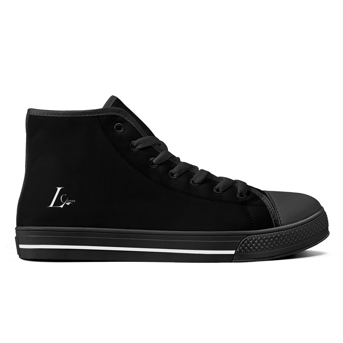 FWS Lucky High-Top Canvas Shoes With Customized Tongue - Black